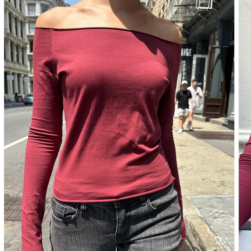 Brandy Melville Burgundy Bonnie Top